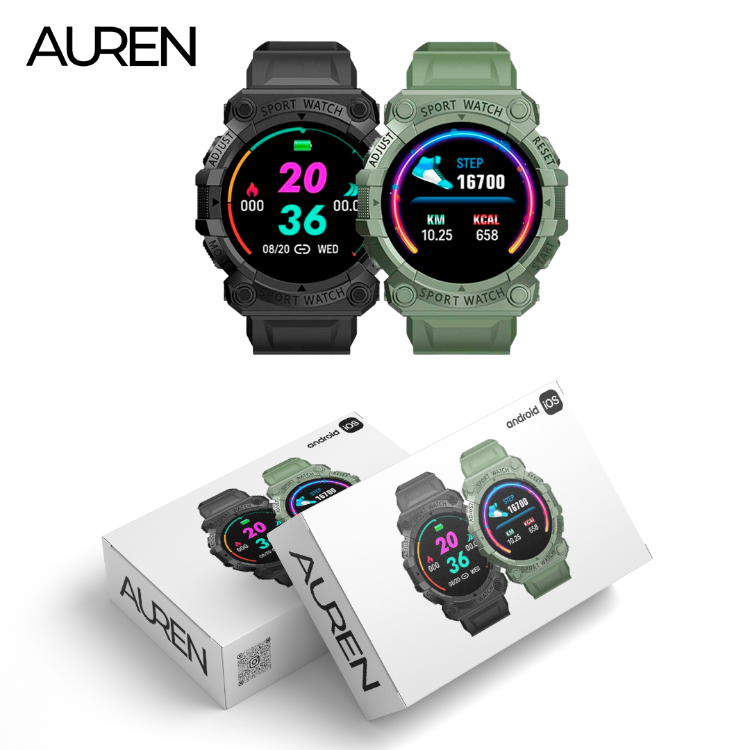 Auren G-MAX - Smartwatch Resistente a Água (Compre 1 e Leve 2)